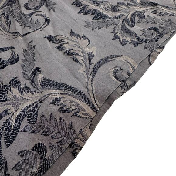 Y2K Anxiety Baroque Mini Skirt Taupe Black Scroll Pattern Size XS/S Made in USA - Picture 2 of 11